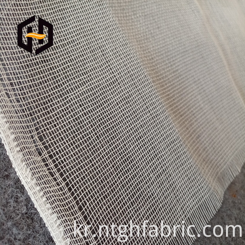 Polyester mesh backing fabric